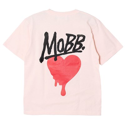 HEART DRIP T-SHIRT -L.PINK-