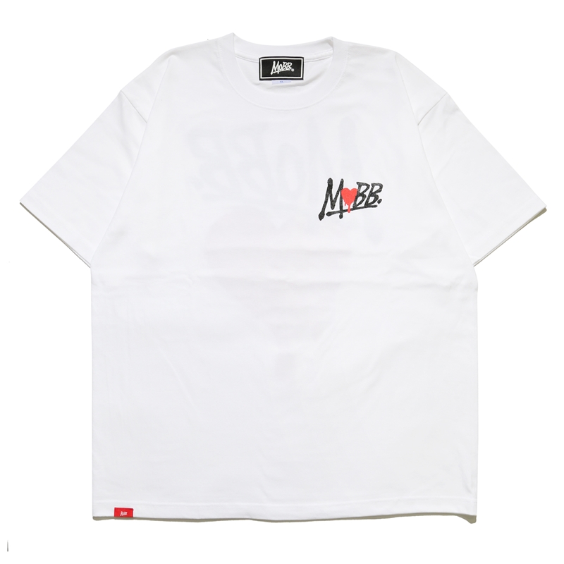 【予約:3月末頃入荷予定】 HEART DRIP T-SHIRT -WHITE-