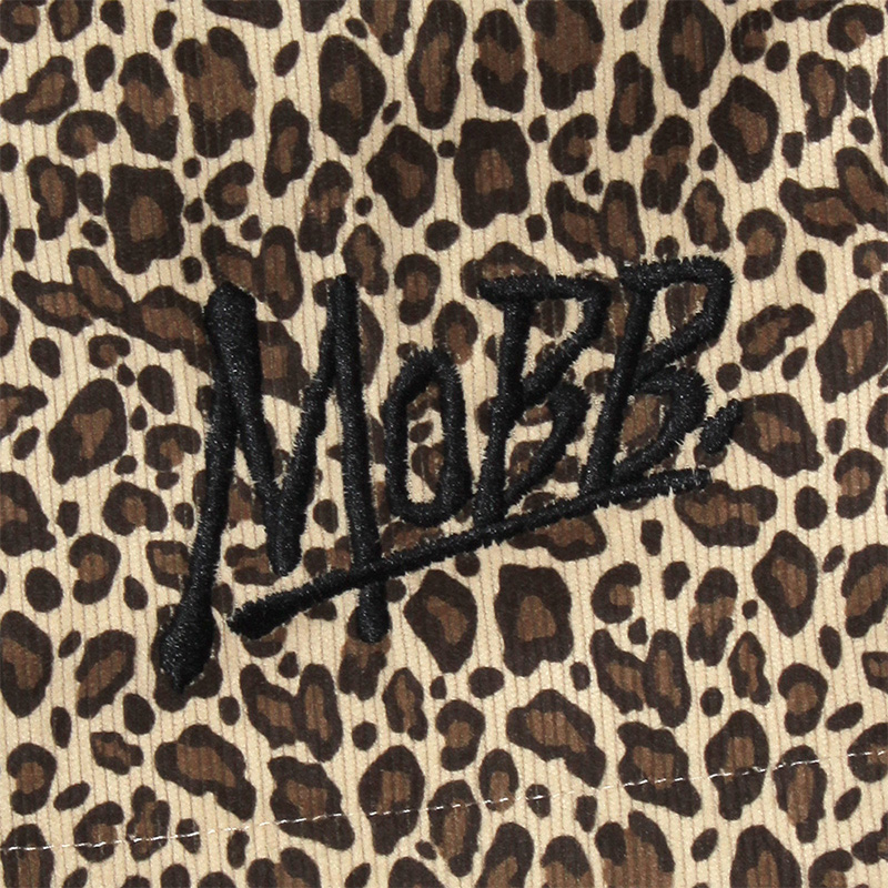 LEOPARD CORDUROY SHORTS -BEIGE-