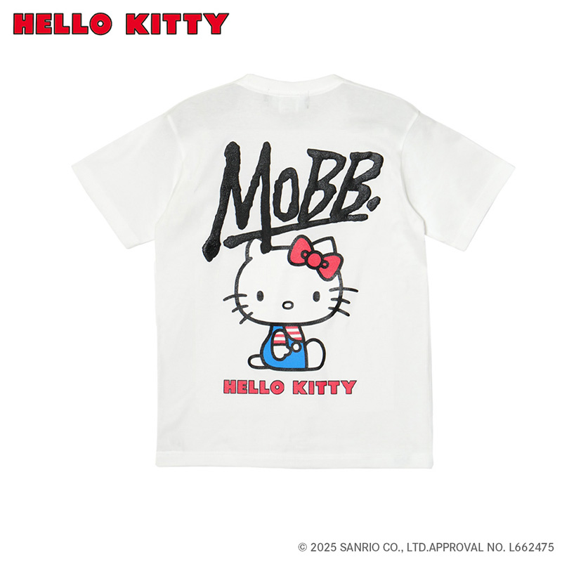 MOBB KITTY T-SHIRT -WHITE-
