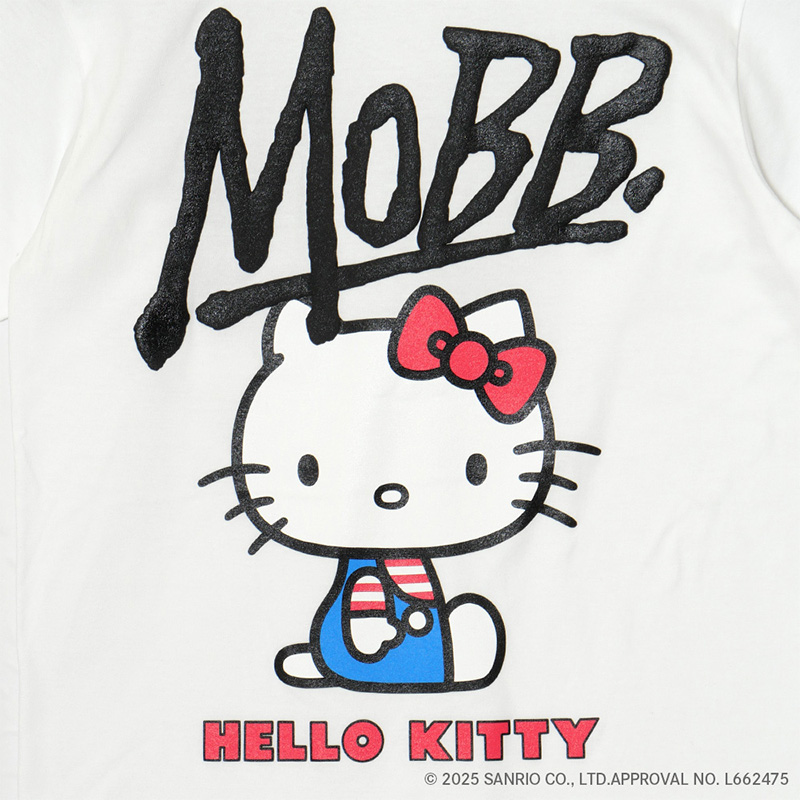 MOBB KITTY T-SHIRT -WHITE-