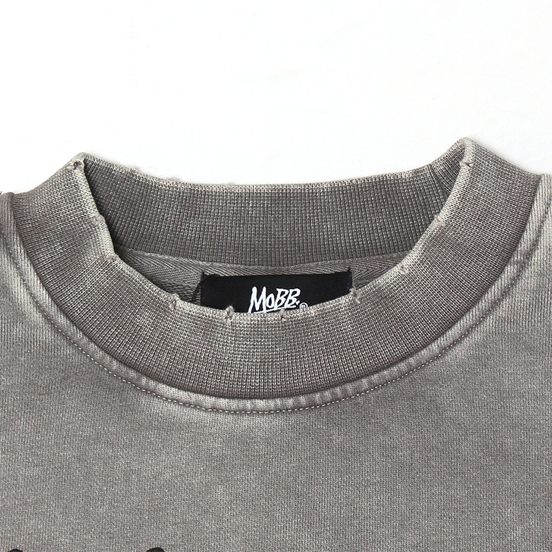 OG CROPPED PIGMENT SWEAT -GREY- (WOMEN)