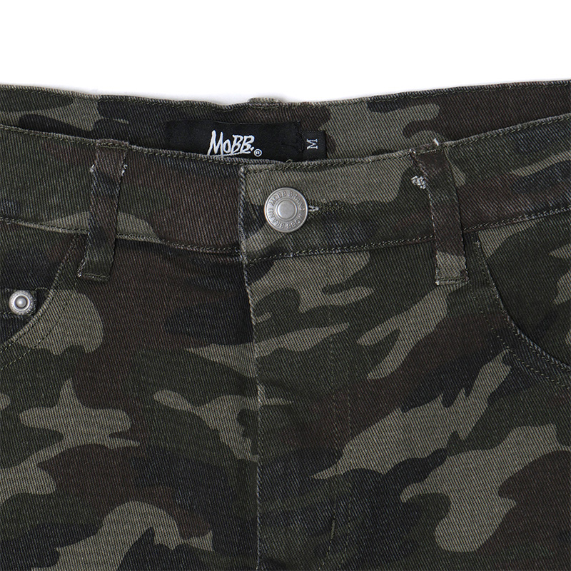 OLD OG DENIM SKORTS -CAMO-(LADIES)