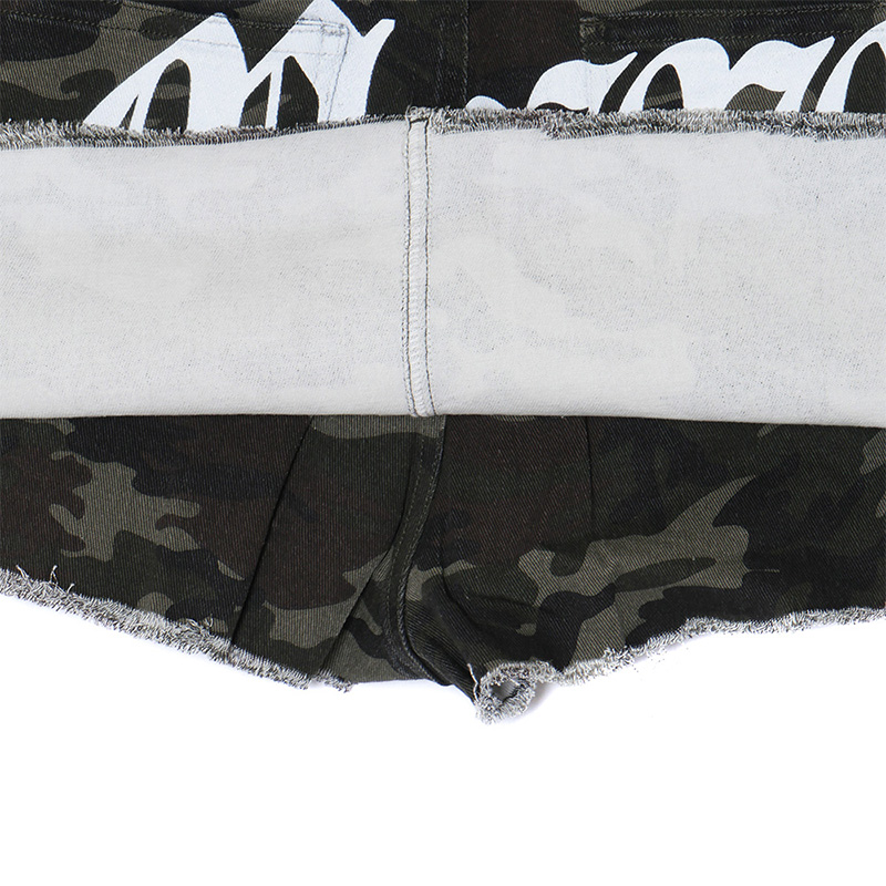 OLD OG DENIM SKORTS -CAMO-(LADIES)