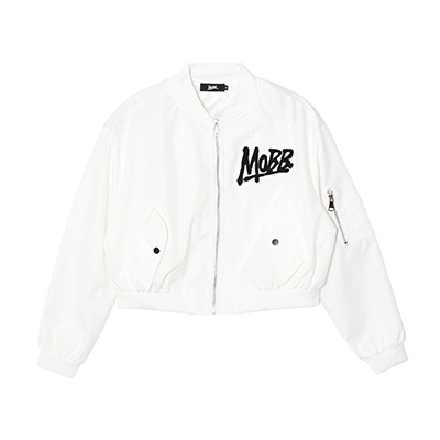 OG WAPPEN CROPPED JACKET -WHITE- (WOMEN)