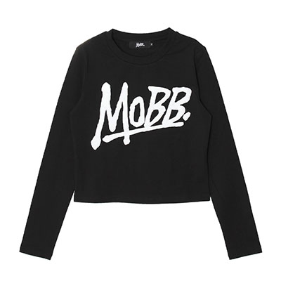 (P)OG L/S T-SHIRT -BLACK- (WOMEN)