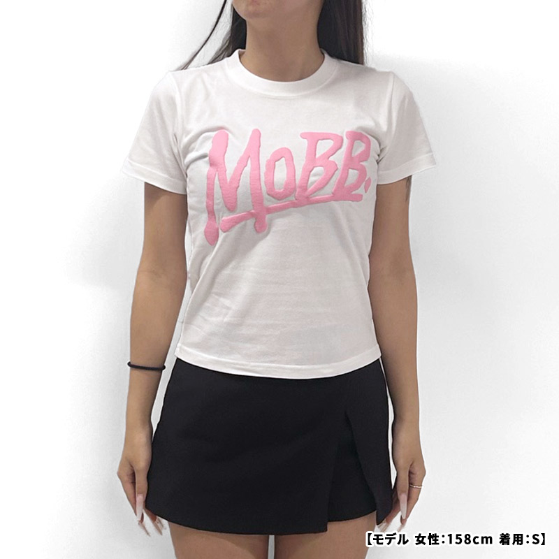 (P)OG S/S T-SHIRT -WHITE×PINK-（LADIES）