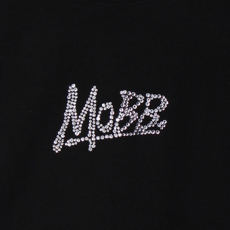 OG RHINESTONE S/S T-SHIRT -BLACK-(WOMEN)