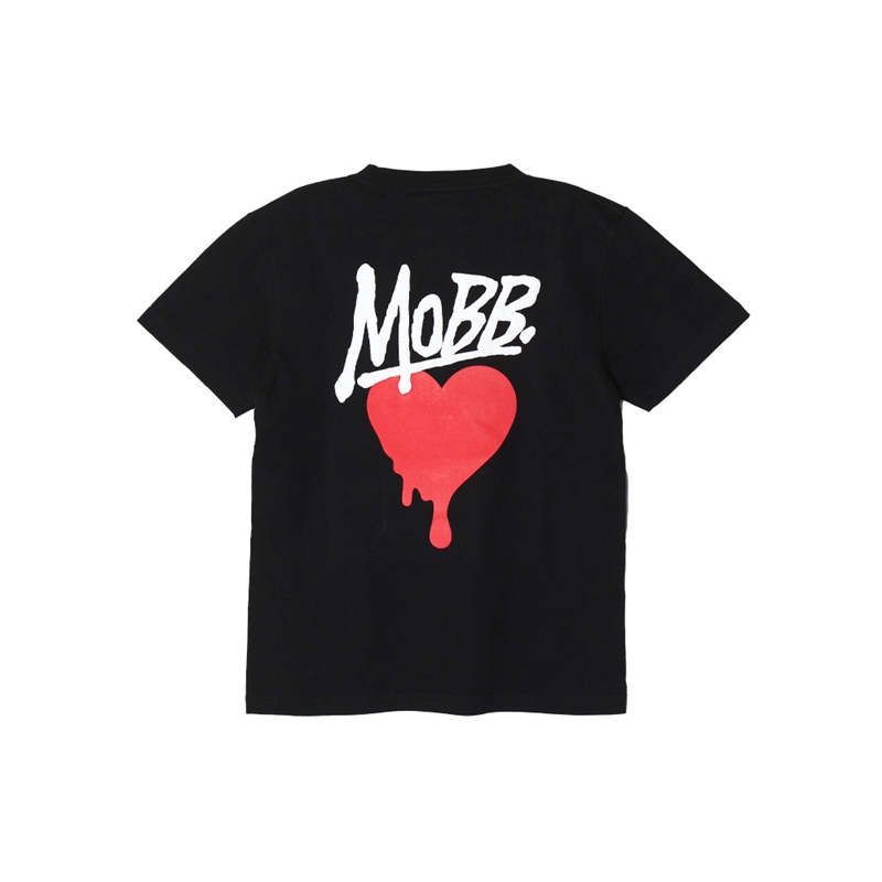 【予約:3月末頃入荷予定】 HEART DRIP T-SHIRT -BLACK-(WOMEN/KIDS)