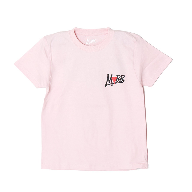 HEART DRIP T-SHIRT -L.PINK-(LADIES/KIDS)