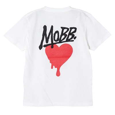 【予約:3月末頃入荷予定】 HEART DRIP T-SHIRT -WHITE-(WOMEN/KIDS)