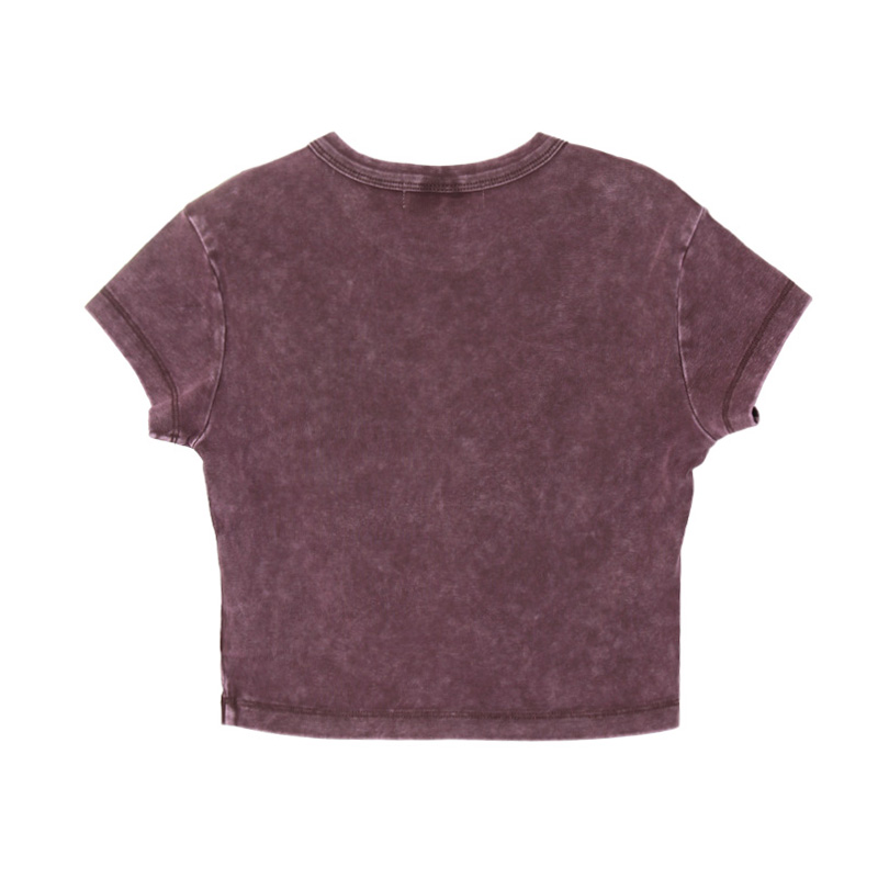 OLD OG PIGMENT CROPPED T-SHIRT -PURPLE-(WOMEN)