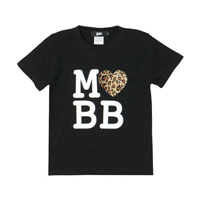 MOBB LOVE LEOPARD T-SHIRT -BLACK-(LADIES/KIDS)