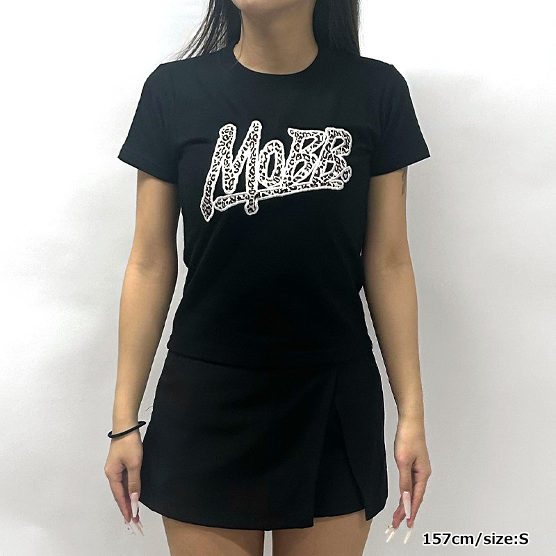 LEOPARD WAPPEN OG T-SHIRT -BLACK-(LADIES/KIDS)