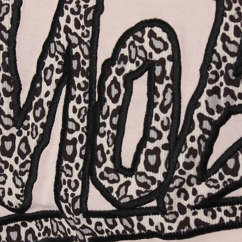 LEOPARD WAPPEN OG T-SHIRT -PINK-(LADIES/KIDS)