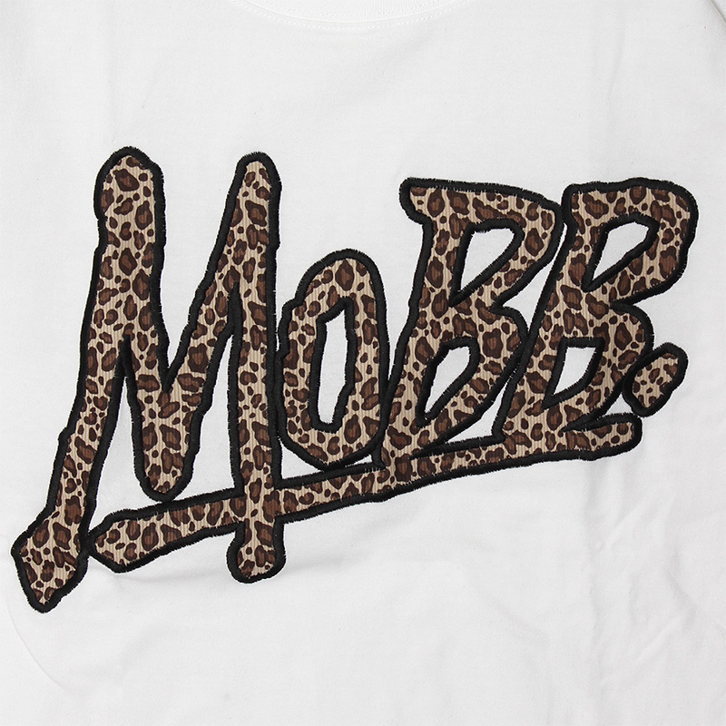 LEOPARD WAPPEN OG T-SHIRT -WHITE-(LADIES/KIDS)