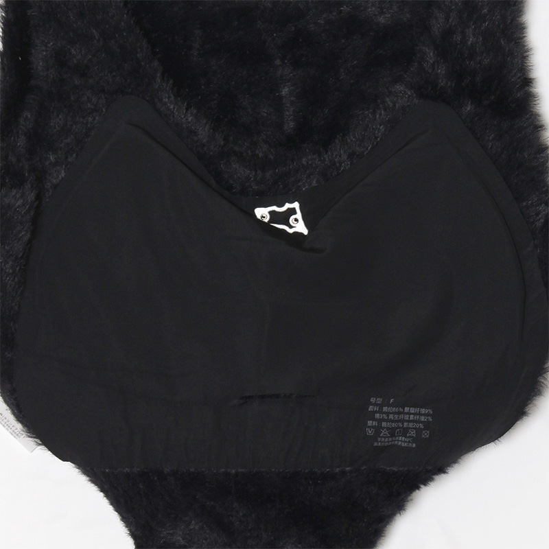 OG PLATE MOHAIR TANK TOP -BLACK-（LADIES）