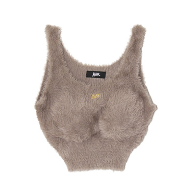 OG PLATE MOHAIR TANK TOP -OLIVE-（LADIES）