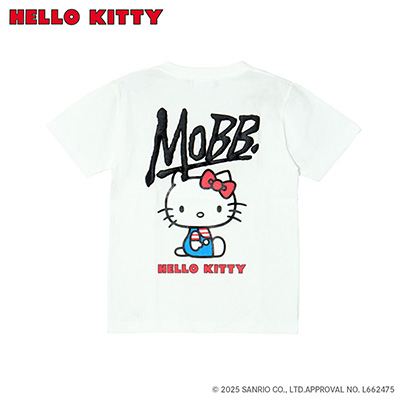 MOBB KITTY T-SHIRT -WHITE- (LADIES/KIDS)