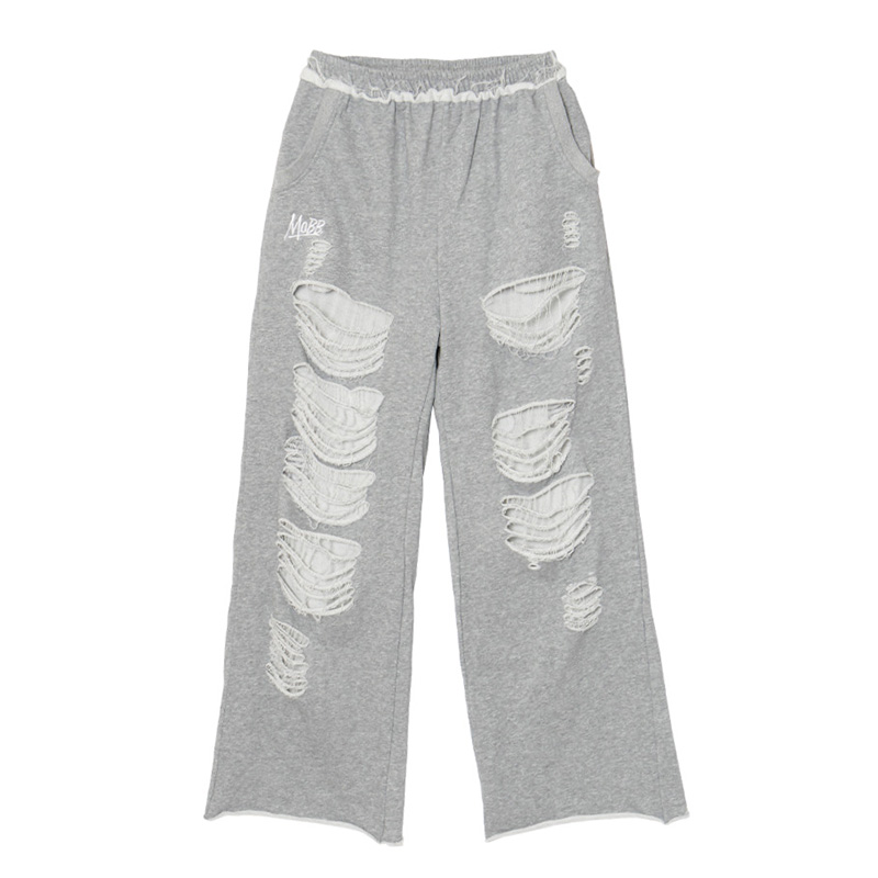 OG DAMAGE SWEAT PANTS -GREY-(LADIES)