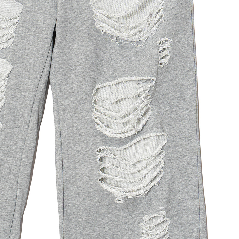 OG DAMAGE SWEAT PANTS -GREY-(LADIES)