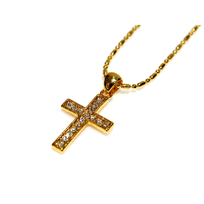 CRYSTAL CROSS GOLD -45㎝-