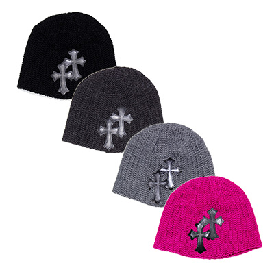 CROSS KNIT HAT -4.COLOR-