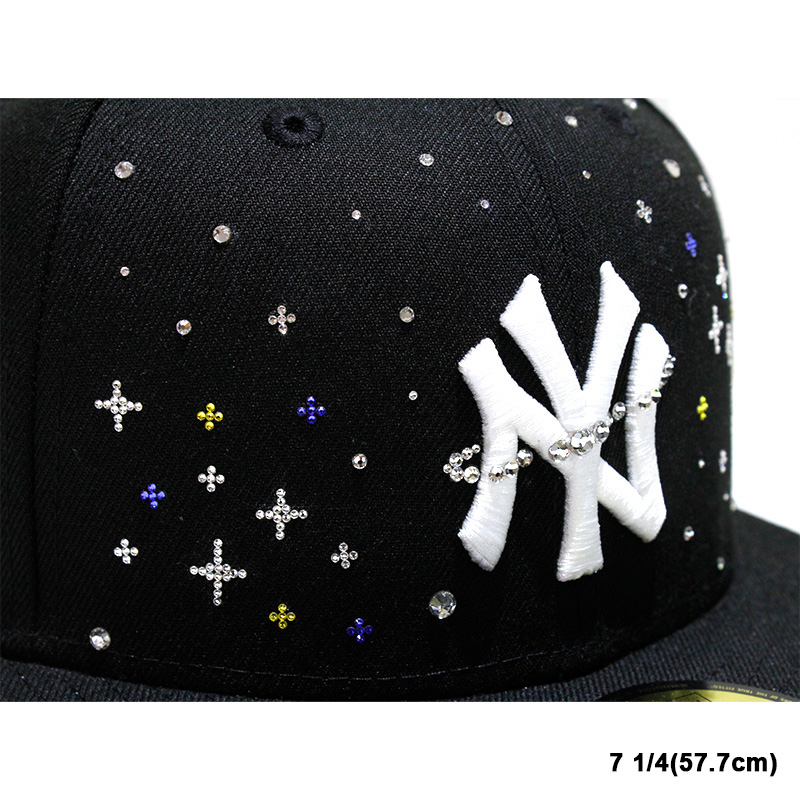 YANKEES SWAROVSKI CUSTOM CAP -BLACK-