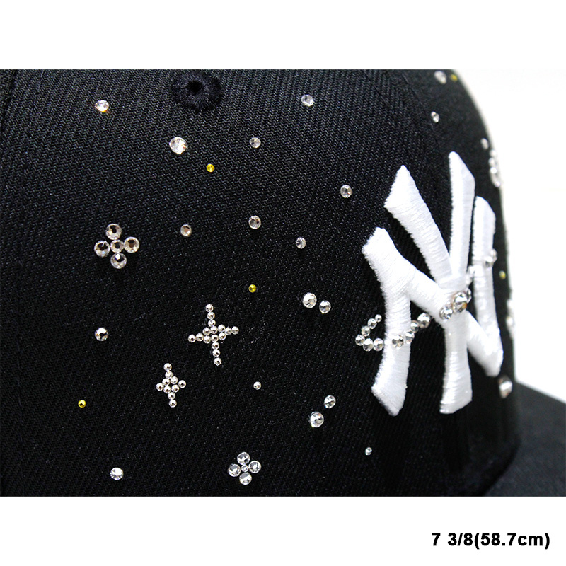 YANKEES SWAROVSKI CUSTOM CAP -BLACK-