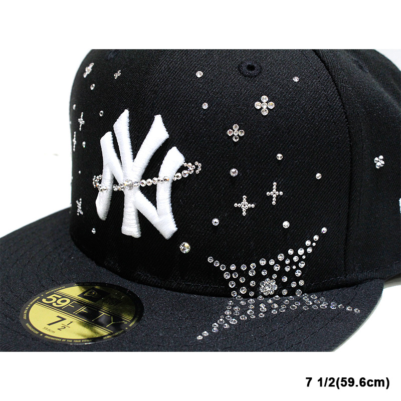 YANKEES SWAROVSKI CUSTOM CAP -BLACK-
