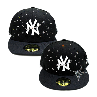 YANKEES SWAROVSKI CUSTOM CAP -BLACK-