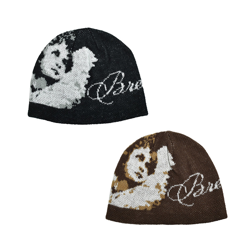 ANGEL SCRIPT LOGO MOHAIR BEANIE-2.COLOR-