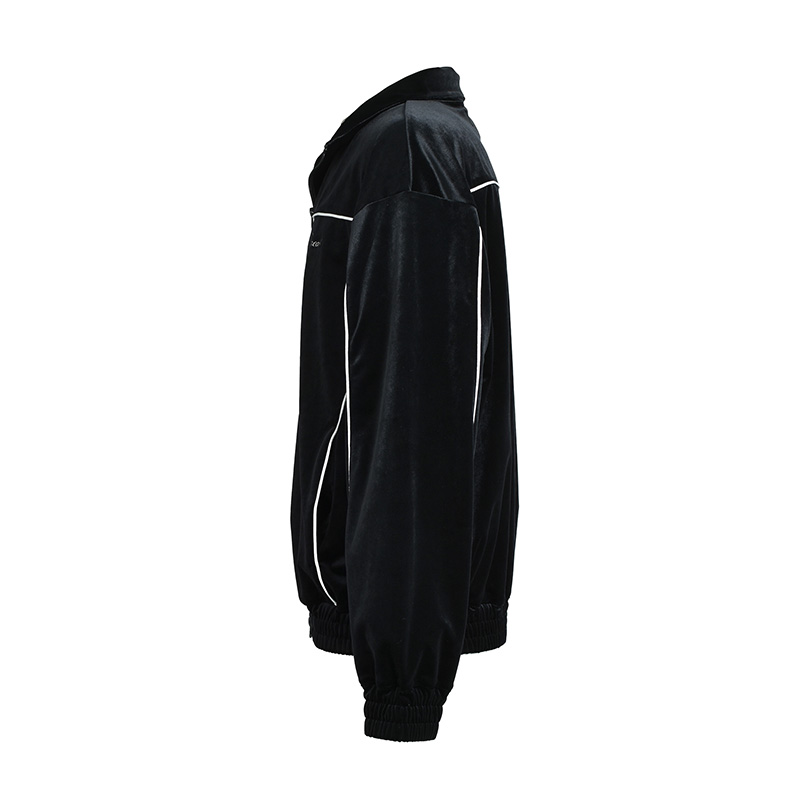 SCRIPT LOGO PIPING VELOUR JACKET -2.COLOR-