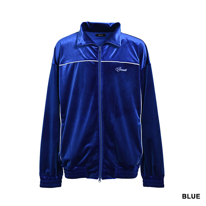 SCRIPT LOGO PIPING VELOUR JACKET -2.COLOR-