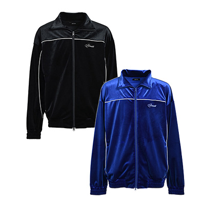 SCRIPT LOGO PIPING VELOUR JACKET -2.COLOR-