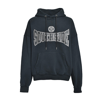 SOUTHSIDE CROSS LOGO HOODIE -BLACK-