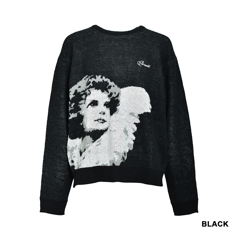 ANGEL SCRIPT LOGO MOHAIR KNIT -2.COLOR-