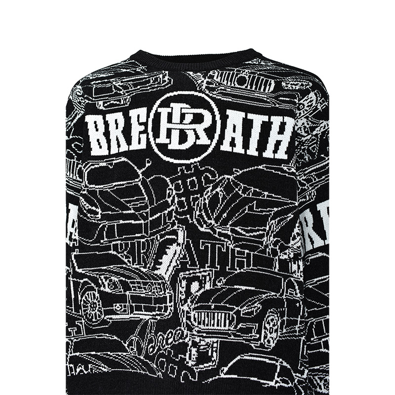 SUPER CAR MALL KNIT -BLACK-