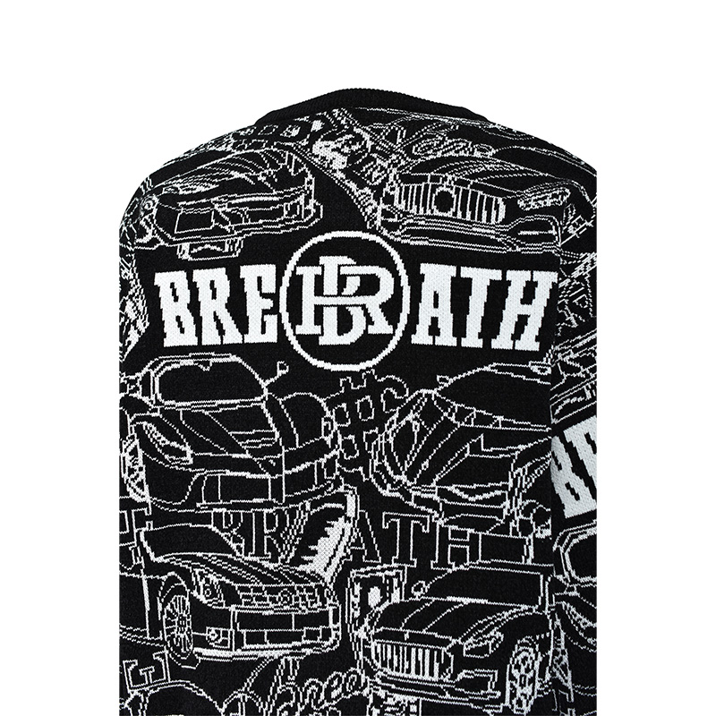 SUPER CAR MALL KNIT -BLACK-