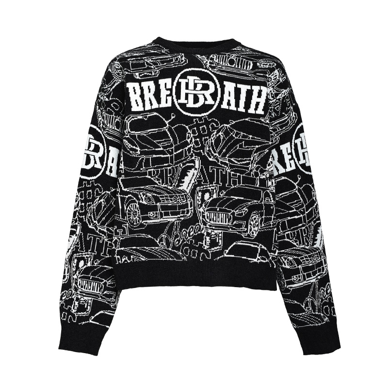 SUPER CAR MALL KNIT -BLACK-
