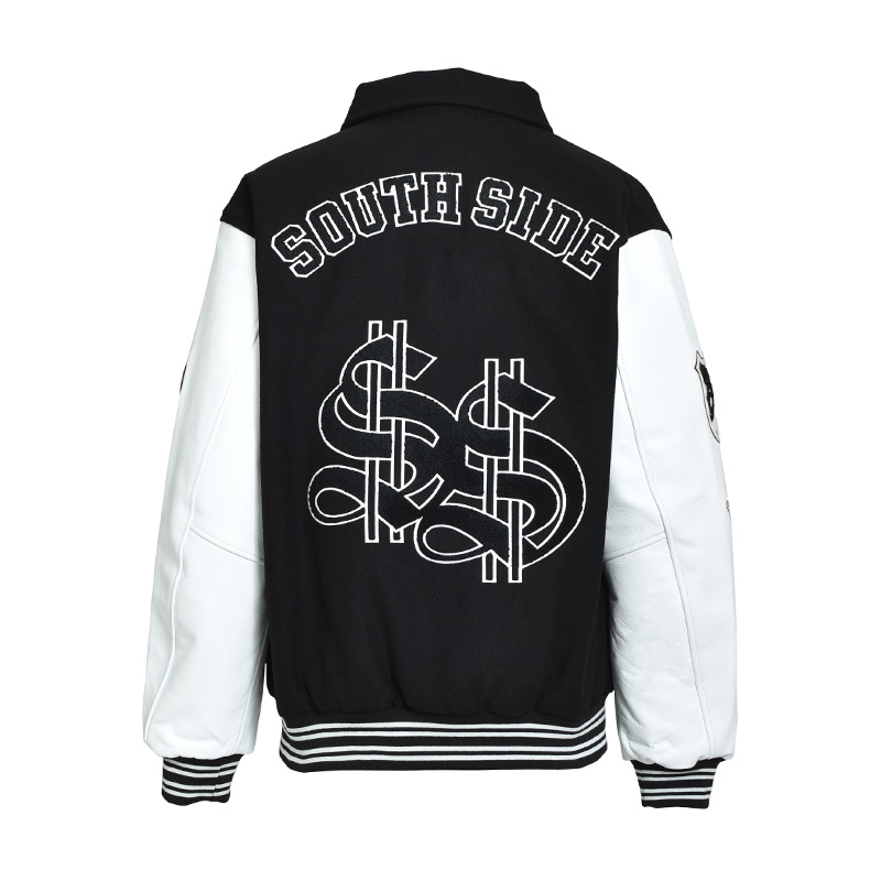 BH PATCH STADIUM JACKET -BLACK-