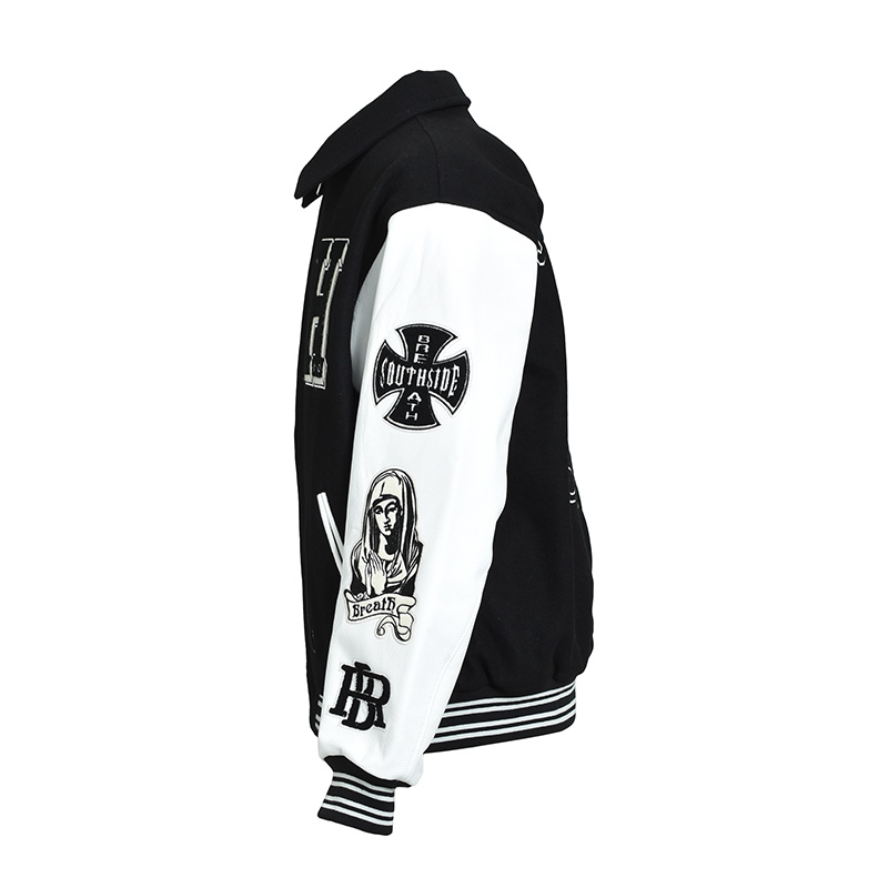 BH PATCH STADIUM JACKET -BLACK-