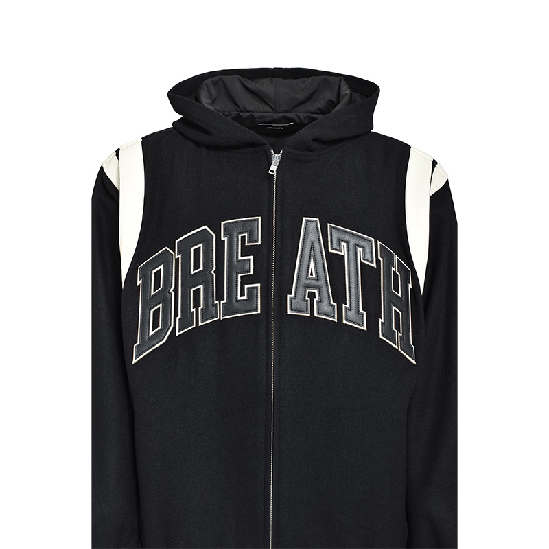 ARCH LOGO HOODED VERSITY JACKET -2.COLOR-