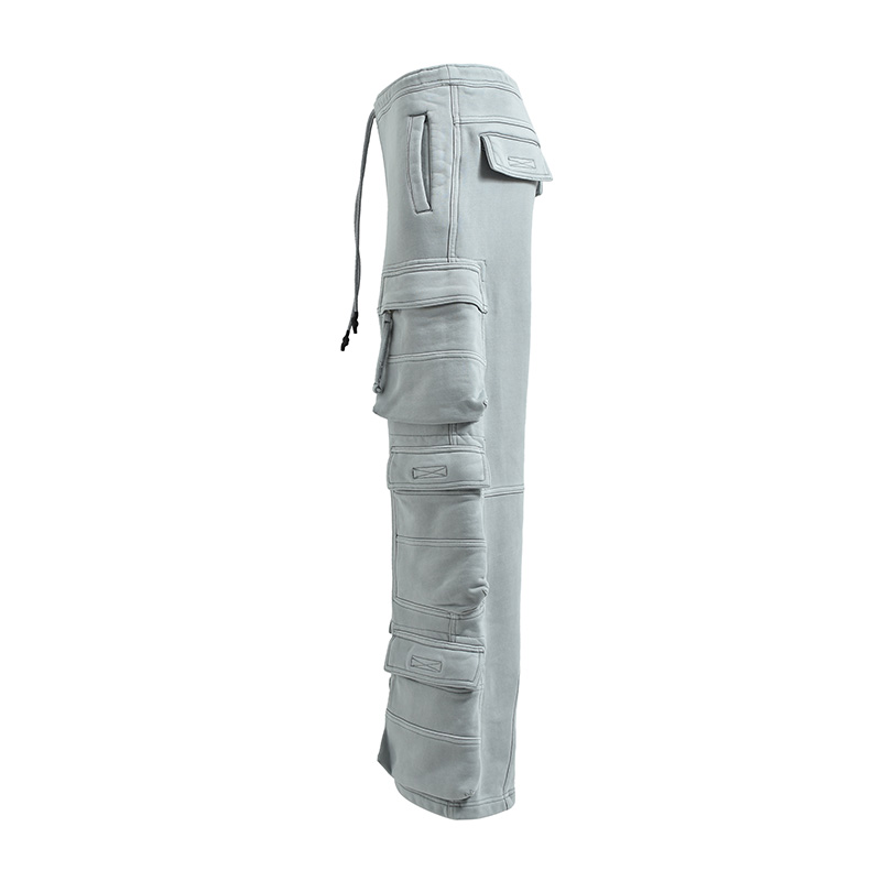 FADE TRIPLE CARGO PANTS -GREY-