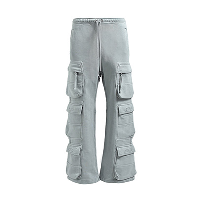 FADE TRIPLE CARGO PANTS -GREY-