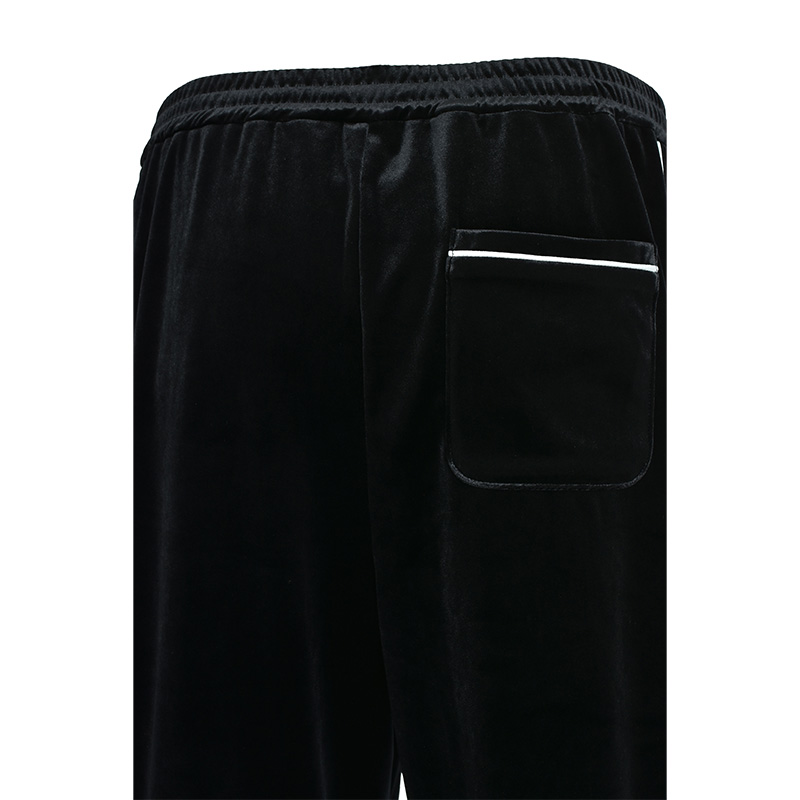 SCRIPT LOGO PIPING VELOUR TRACK PANTS -2.COLOR-