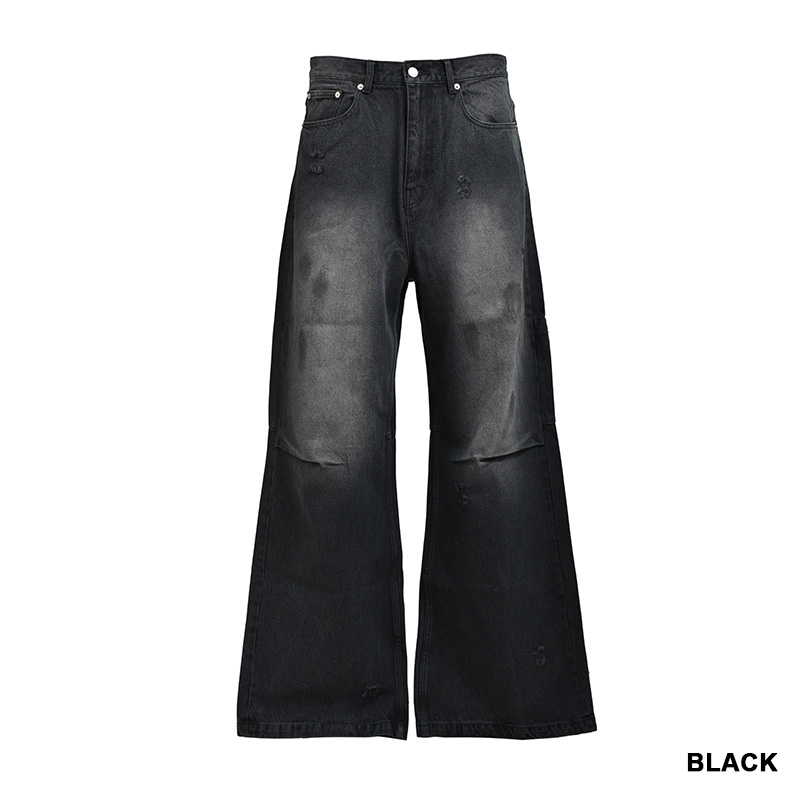 COATING DAMAGE DENIM PANTS -2.COLOR-