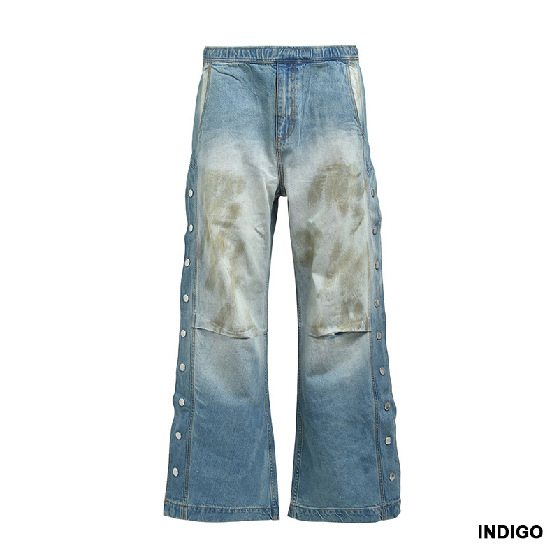 COATING DAMAGE DENIM PANTS -2.COLOR-