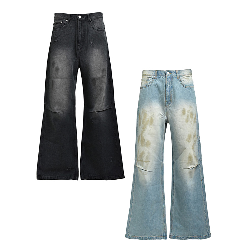 COATING DAMAGE DENIM PANTS -2.COLOR-