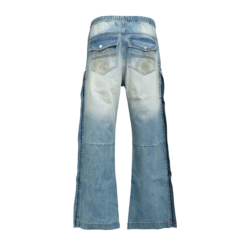 COATING SIDE BUTTON  DENIM PANTS -2.COLOR-